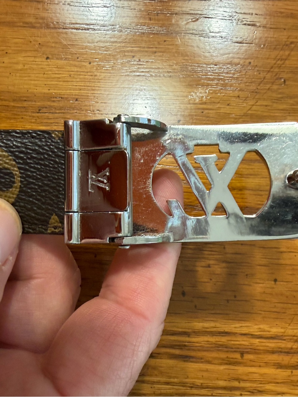 Designer Belt sz 48. To the first hole 42 unisex - Picture 8 of 11